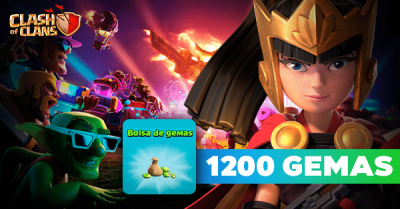 1200 Gemas COC